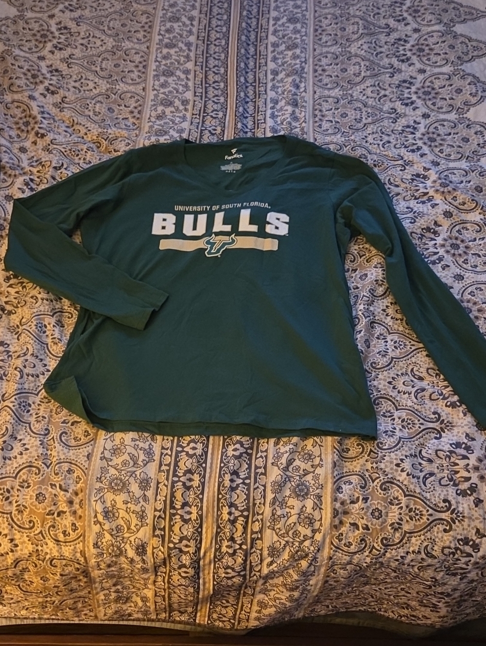 Fanatics Green University of South Florida Bulls Long-Sleeve Tee